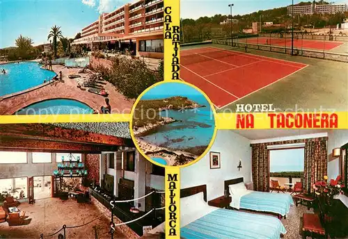 AK / Ansichtskarte Cala_Ratjada_Mallorca Hotel na Taconera Fremdenzimmer Swimming Pool Tennisplatz Cala_Ratjada_Mallorca