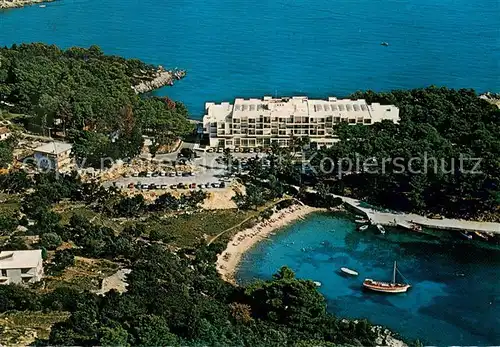 AK / Ansichtskarte Rab_Croatia Hotel Carolina Bucht Fliegeraufnahme Rab_Croatia
