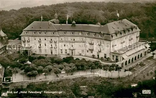 AK / Ansichtskarte Koenigswinter Hotel Petersberg im Siebengebirge Fliegeraufnahme Koenigswinter