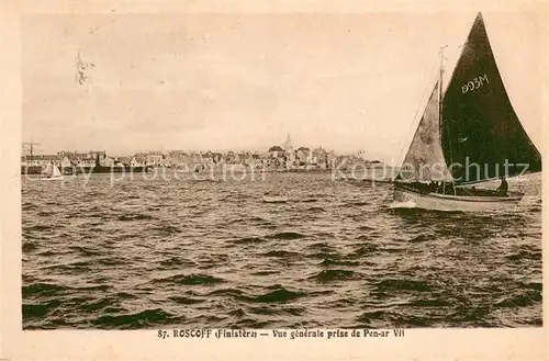 AK / Ansichtskarte Roscoff Vue generale prise de Pen ar Vil Roscoff