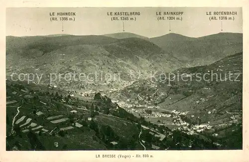 AK / Ansichtskarte La_Bresse Vosges Hohneck Kastelberg Rainkopf Rotenbach La_Bresse