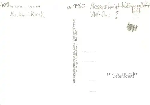 AK / Ansichtskarte Hilden_Duesseldorf Ref Kirche am Markt Hilden Duesseldorf