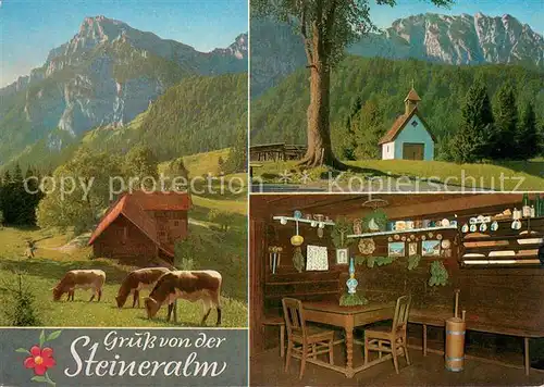 AK / Ansichtskarte Inzell Steineralm am Hochstaufen Mittelstaufen mit Rupertuskapelle Inzell