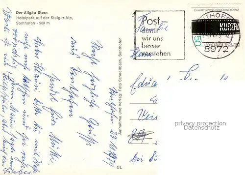 AK / Ansichtskarte Sonthofen_Oberallgaeu Der Allgaeu Stern Gastraum Hallenbad Panorama Sonthofen Oberallgaeu