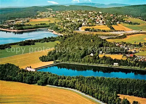 AK / Ansichtskarte Langscheid_Sorpesee Fliegeraufnahme mit Sorpetalsperre und Ausgleichsbecken Langscheid Sorpesee