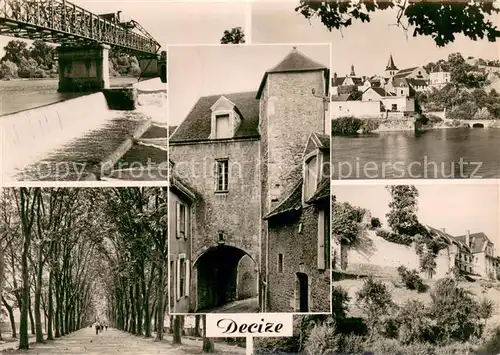 AK / Ansichtskarte Decize Le Barrage Vue generale Porte du Marquis dAnere Promenades Ruines du Chateau Decize