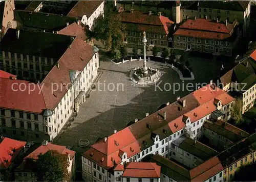AK / Ansichtskarte Eichstaett_Oberbayern Residenzplatz Fliegeraufnahme Eichstaett_Oberbayern