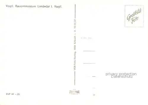 AK / Ansichtskarte Landwuest Vogtlaendisches Bauernmuseum Landwuest