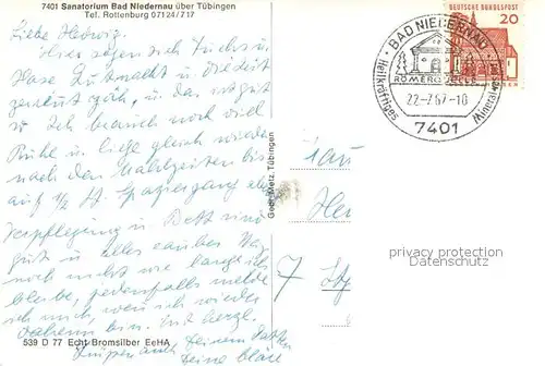 AK / Ansichtskarte Bad_Niedernau Sanatoirum Kurhaus Pavillon Panorama Teilansichten Bad_Niedernau