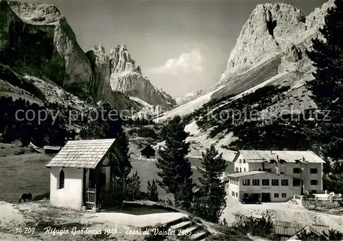 AK / Ansichtskarte Gardecciahuette_Rifugio_Gardeccia Torri di Vajolet Gardecciahuette_Rifugio