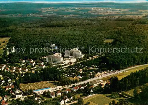 AK / Ansichtskarte Langensteinbach_Karlsbad Langensteinbacherhoehe und Suedwestdeutsches Reha Krankenhaus Fliegeraufnahme Langensteinbach_Karlsbad