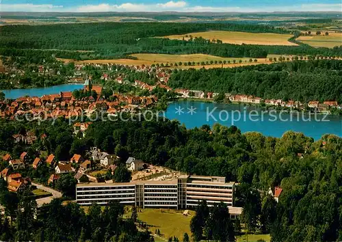 AK / Ansichtskarte Moelln_Lauenburg Sanatorium Foehrenkamp Fliegeraufnahme Moelln_Lauenburg
