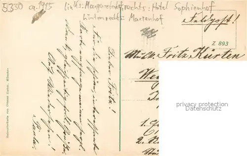 AK / Ansichtskarte Koenigswinter Berghotels am oelberg im Siebengebirge Feldpost Koenigswinter