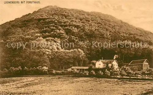 AK / Ansichtskarte Koenigswinter Hotel Loewenburger Hof mit Forsthaus Margarethenhoehe im Siebengebirge Koenigswinter