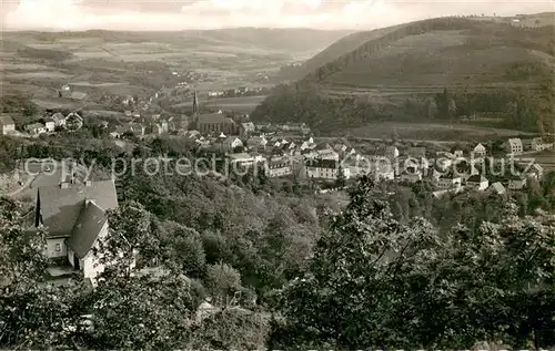 AK / Ansichtskarte Gemuend_Eifel Panorama Blick von der Duerener Strasse mit Forsthaus Gemuend Eifel