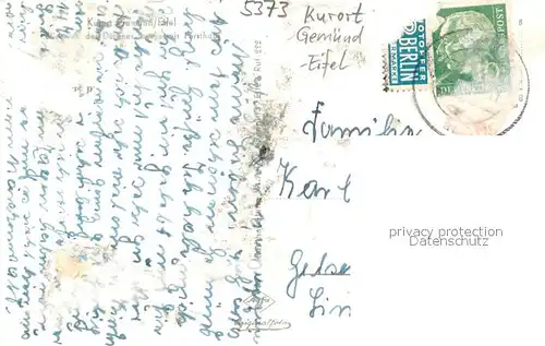 AK / Ansichtskarte Gemuend_Eifel Panorama Blick von der Duerener Strasse mit Forsthaus Gemuend Eifel