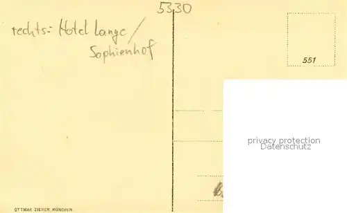 AK / Ansichtskarte Koenigswinter Hotel Lange Sophienhof mit oelberg im Siebengebirge Koenigswinter