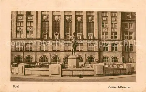 AK / Ansichtskarte Kiel Schwert Brunnen Kiel