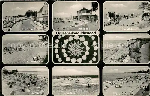 AK / Ansichtskarte Niendorf_Ostseebad_Timmendorferstrand Strand Trinkhalle Strandleben Kinderstrand Brodtner Ufer Brandung 