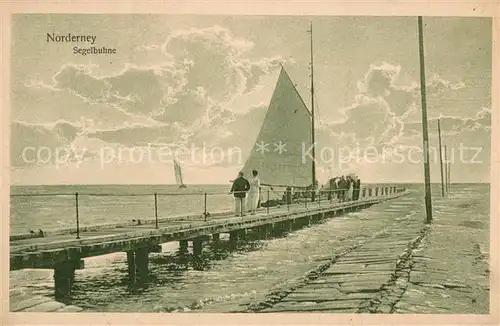 AK / Ansichtskarte Norderney_Nordseebad Segelbuehne Norderney_Nordseebad