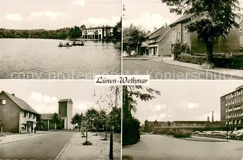 AK / Ansichtskarte Wethmar Teilansichten Kirche Partie am Wasser Wethmar