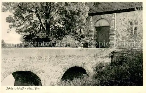 AK / Ansichtskarte Oelde Haus Geist Wasserschloss Bruecke Portal Oelde