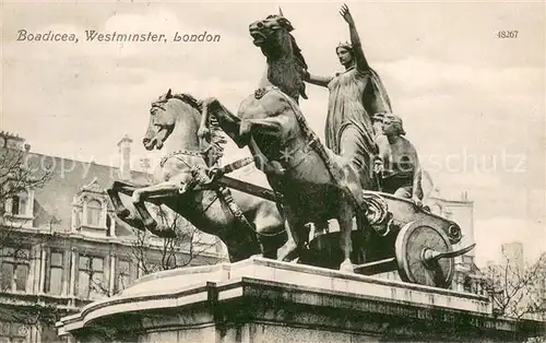 AK / Ansichtskarte Westminster_London Boadicea Monument 