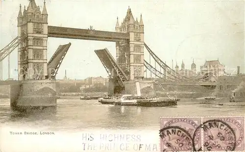 AK / Ansichtskarte London The Tower Bridge River Thames London