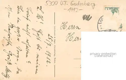 AK / Ansichtskarte Bad_Godesberg Burgruine Godesburg Bad_Godesberg