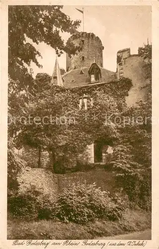 AK / Ansichtskarte Bad_Godesberg Burgruine Godesburg 12. Jhdt. Gedicht von Rudolf Baumbach Die Lindenwirtin Bad_Godesberg