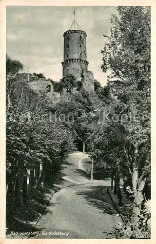 AK / Ansichtskarte Bad_Godesberg Blick zur Burgruine Godesburg Bad_Godesberg