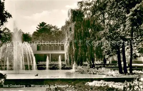 AK / Ansichtskarte Bad_Godesberg Wasserspiele im Stadtpark Bad_Godesberg