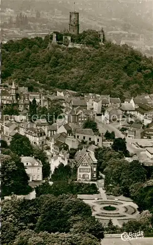 AK / Ansichtskarte Bad_Godesberg Blick zur Burgruine Godesburg Fliegeraufnahme Bad_Godesberg