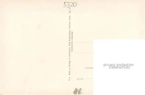 AK / Ansichtskarte Bad_Godesberg Stadtpanorama mit Blick zur Godesburg gesehen vom Katharinenhof Bad_Godesberg