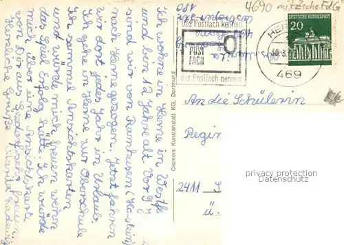 AK / Ansichtskarte Herne_Westfalen Rathaus Hallenbad Stadtgarten Haranniplatz Schloss Struenkede Bahnhofstrasse Kirche Freibad Zeche Hafen Herne_Westfalen