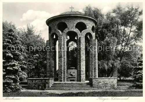 AK / Ansichtskarte Beckum_Westfalen Krieger Ehrenmal Kupfertiefdruck Beckum_Westfalen