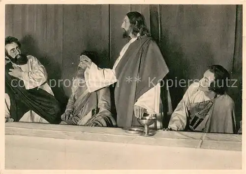 AK / Ansichtskarte Stieldorf Passionsspiele Szene aus dem Abendmahl Stieldorf