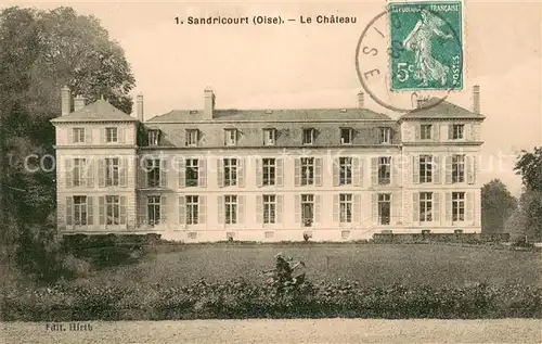 AK / Ansichtskarte Sandricourt Chateau Schloss Sandricourt