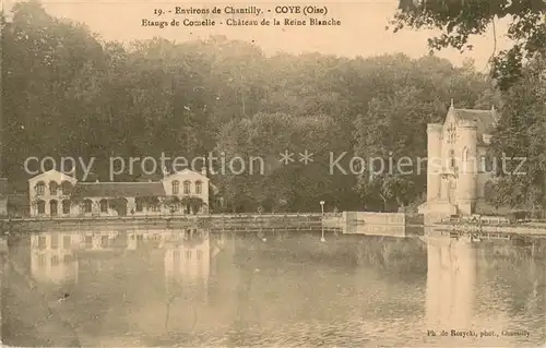 AK / Ansichtskarte Coye la Foret Etangs de Comelle Chateau de la Reine Blanche Coye la Foret