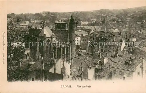 AK / Ansichtskarte Epinal_Vosges_88 Vue generale Centre Eglise 