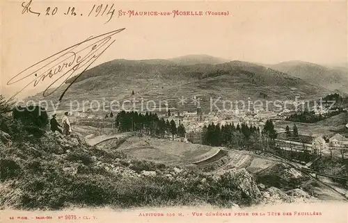 AK / Ansichtskarte Saint Maurice sur Moselle Vue generale prise de la Tete des Feuillees Saint Maurice sur Moselle