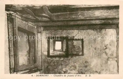 AK / Ansichtskarte Domremy la Pucelle_Vosges Chambre de Jeanne d Arc Domremy la Pucelle_Vosges