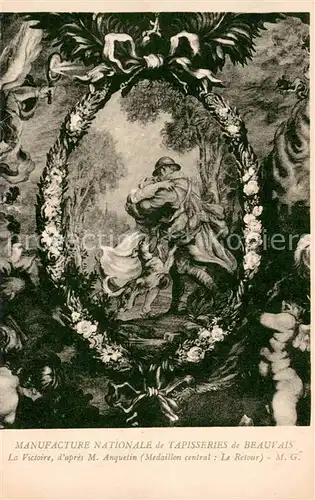 AK / Ansichtskarte Beauvais_60 Manufacture Nationale de Tapisseries La Victoire d apres M. Anquetin 