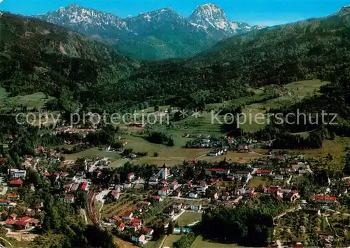 AK / Ansichtskarte Bad_Feilnbach mit Wendelstein Bayerische Alpen Fliegeraufnahme Bad_Feilnbach