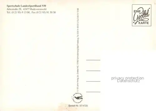 AK / Ansichtskarte Radevormwald Sportschule LandesSportBund NW Radevormwald