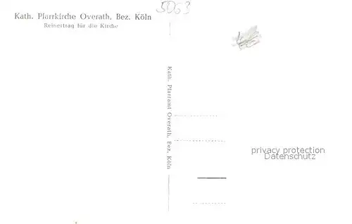 AK / Ansichtskarte Overath Pfarrkirche Overath