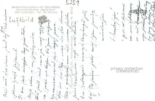 AK / Ansichtskarte Euskirchen Fliegeraufnahme M?ttererholungsheim Maria Rast Euskirchen