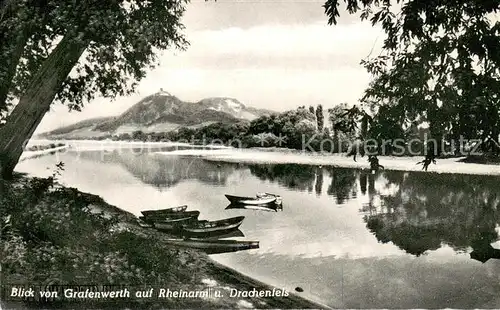 AK / Ansichtskarte Bad_Honnef Rheinarm Drachenfels Bad_Honnef