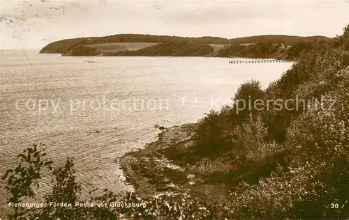 AK / Ansichtskarte Flensburg Foerde partie vor Glueckburg Flensburg