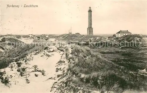 AK / Ansichtskarte Norderney_Nordseebad Leuchtturm Duenen Norderney_Nordseebad